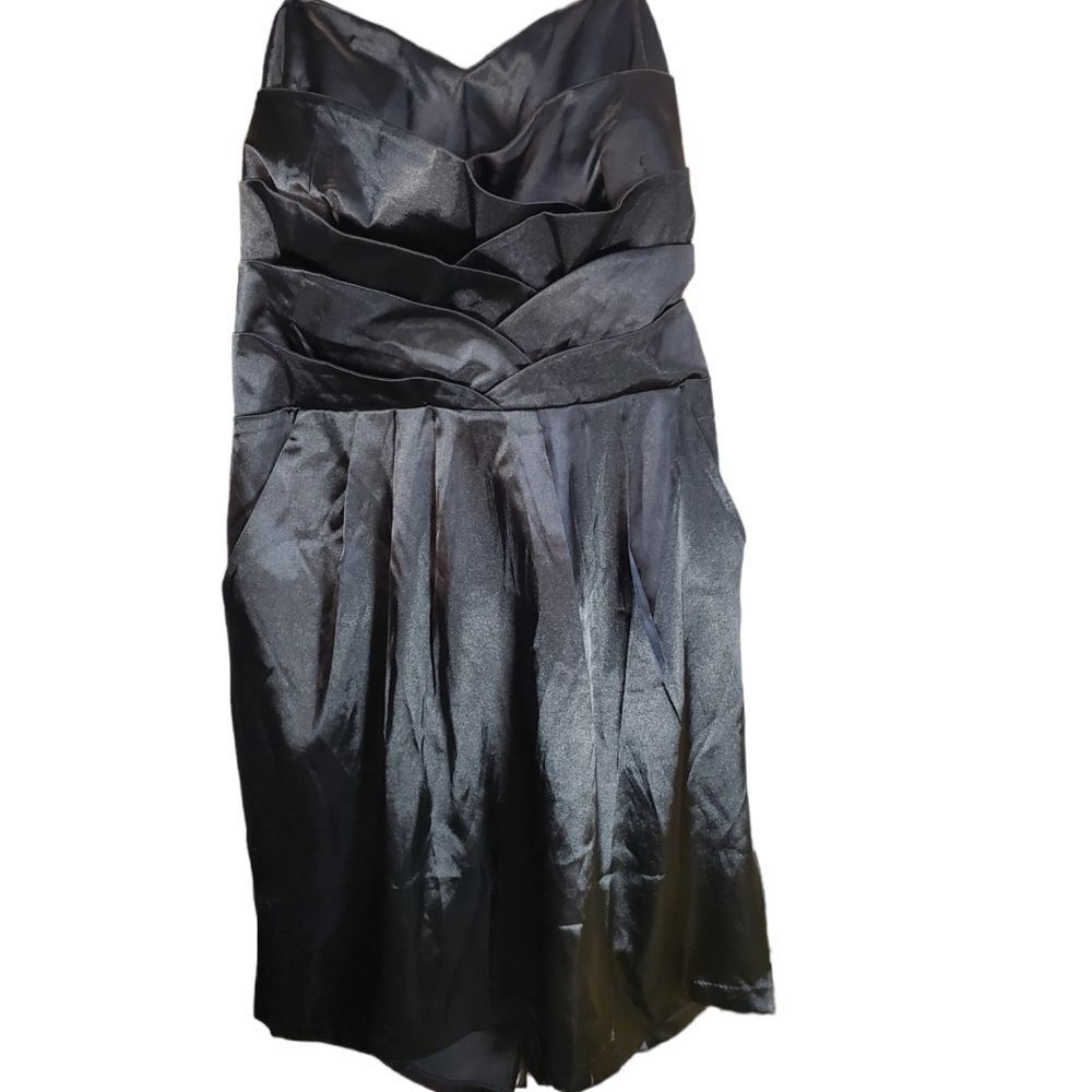 ASHLEY STEWART strapless satin gown 18